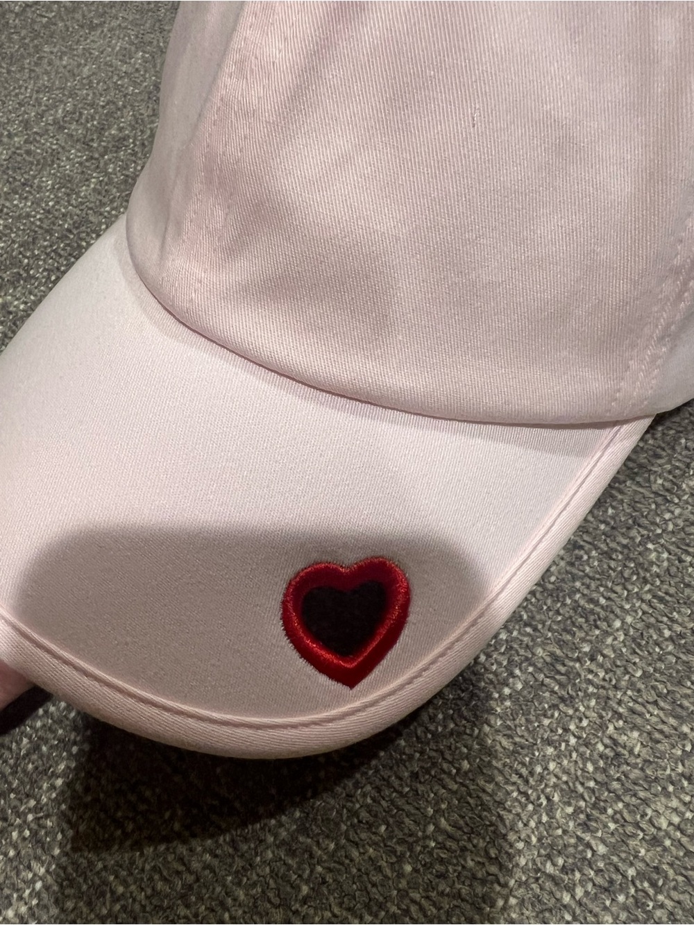 New lululemon classic ball cap heart pink pearl : Oxford red - Picture 2 of 3